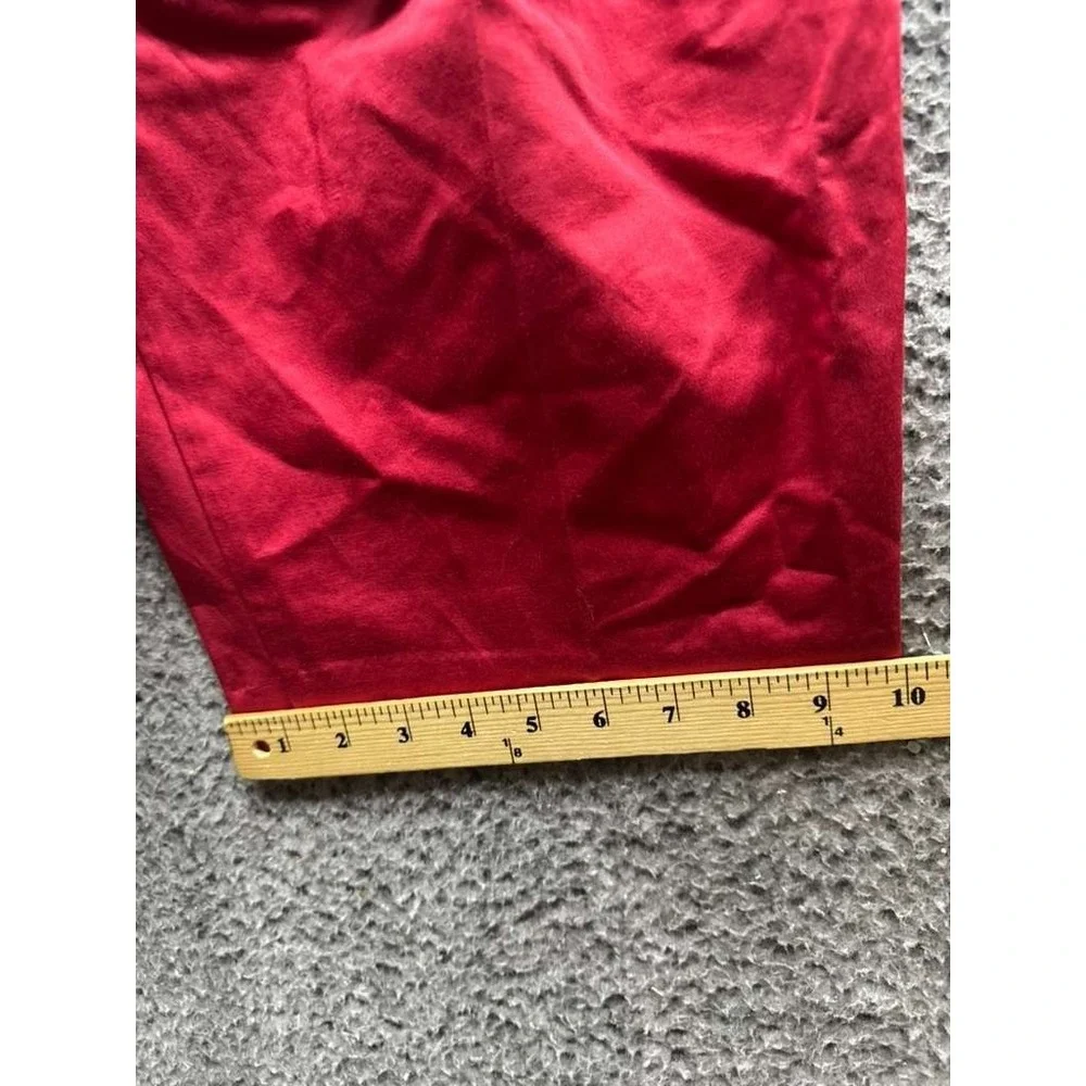NWT Gazzarrini Regular Fit Cotton-Linen Bermuda Shorts Red PB129G Mens‎ Size 48
